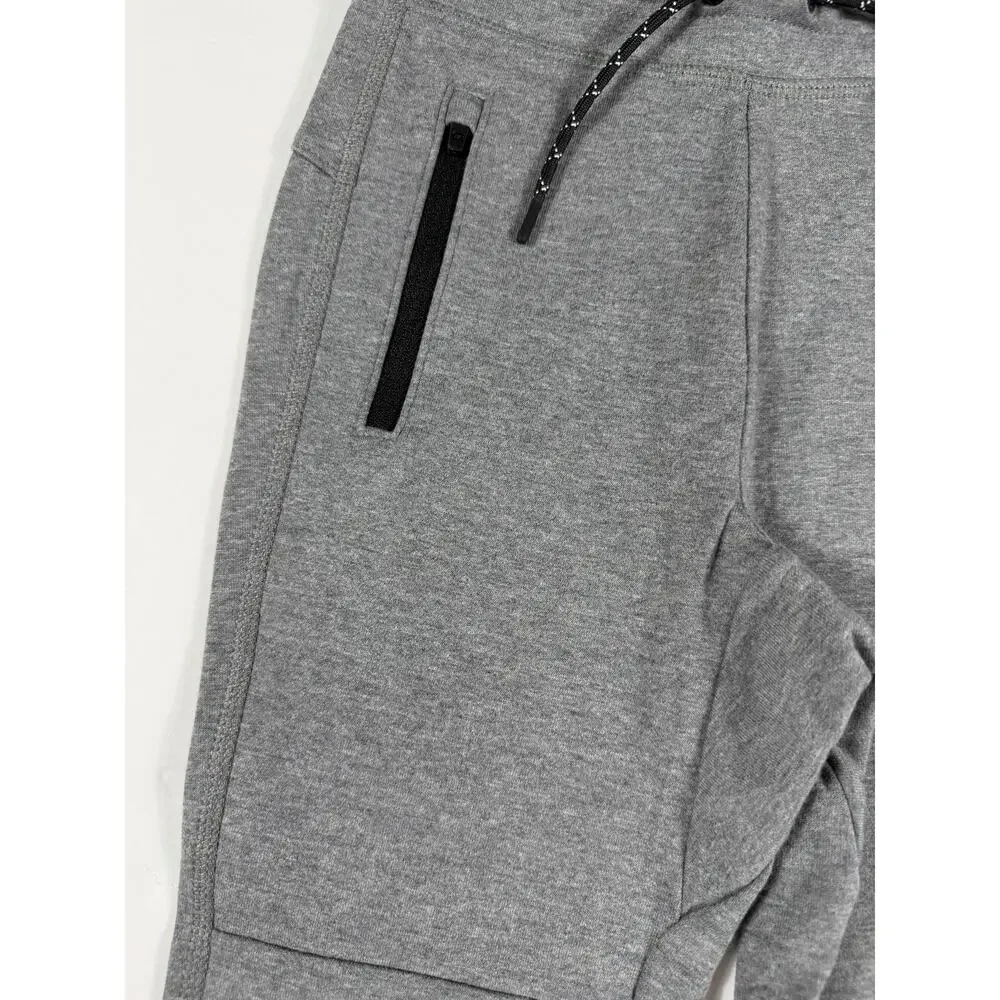 NEW GapFit Tech Joggers Gray Zip Pocket Athletic Pants Boys Small 6-7